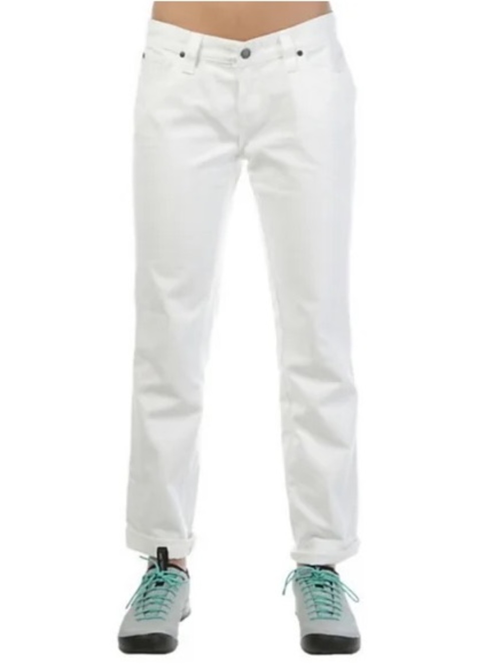 prAna Honour Boyfriend Jeans, White | sz 28